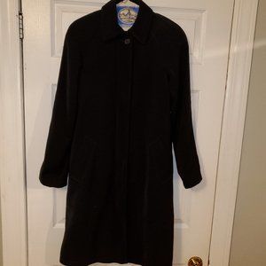 New York Harbor Black Overcoat/Raincoat - size 6